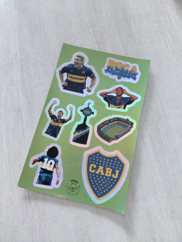 Producto - Planchitas de stickers - Fútbol Boca