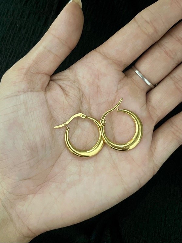 Producto - Aros dorados grueso