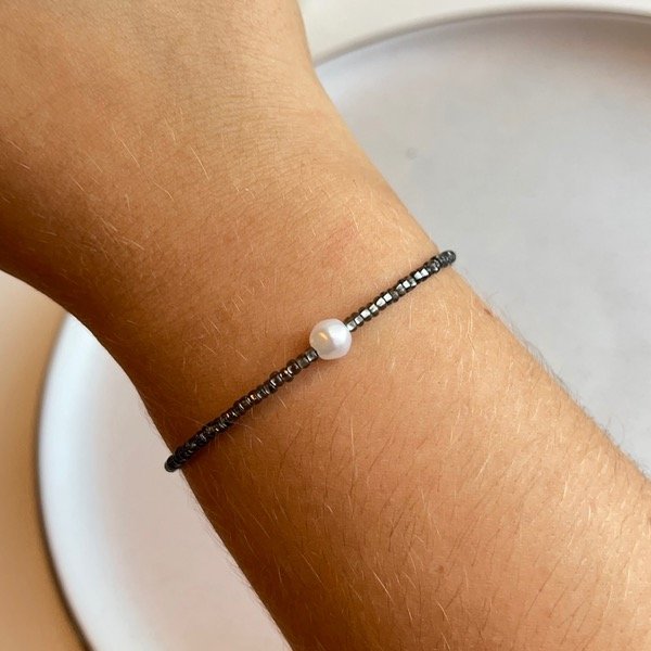 Producto - Pulsera Perla - Gris