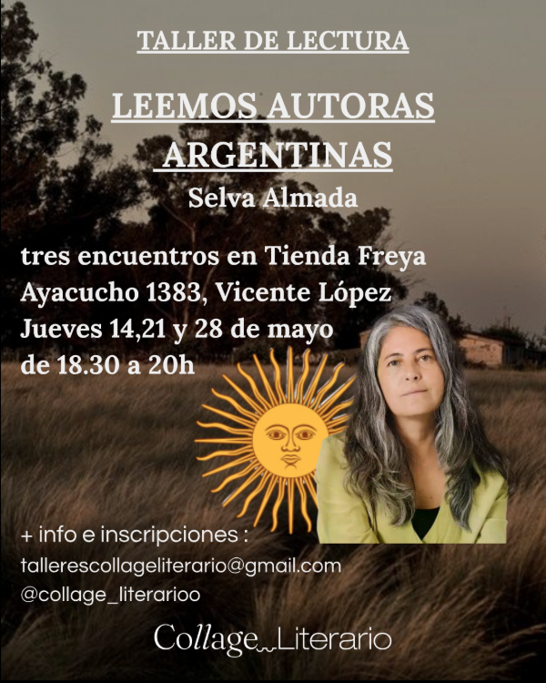 Producto - Taller de lectura de Selva Almada - MAYO