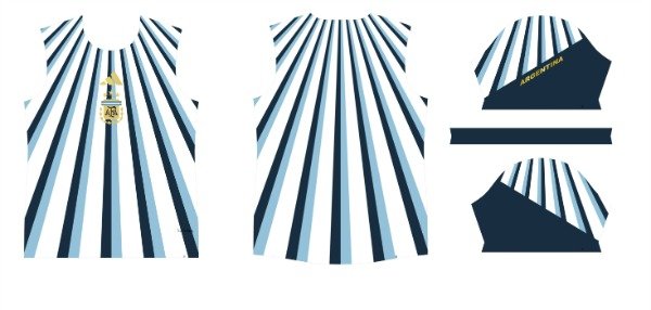 Producto - Diseño de la camiseta prepartido seleccion ARGENTINA - 1