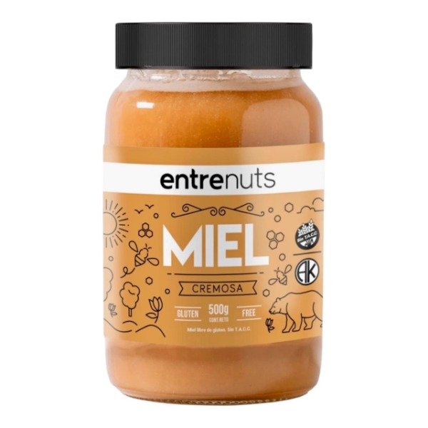 Producto - Miel de abejas cremosa sin TACC x500g ENTRENUTS