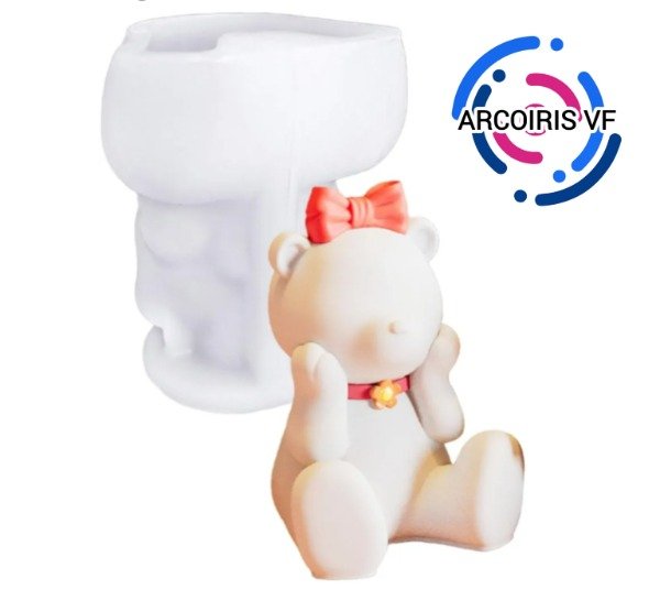 Producto - Molde oso osa con moño