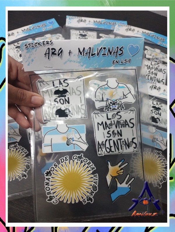 Producto - Stickers ''Malvinas y Arg'' - 0