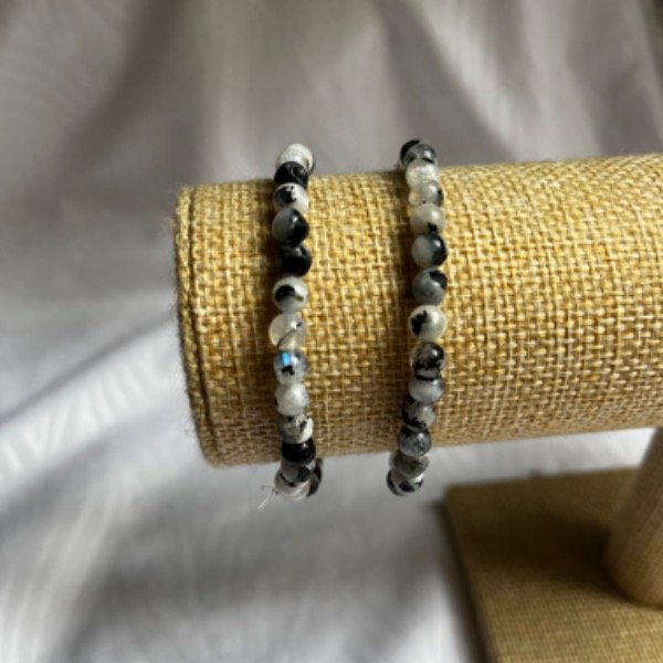 Producto - Pulsera Adularia Esferas Elástica
