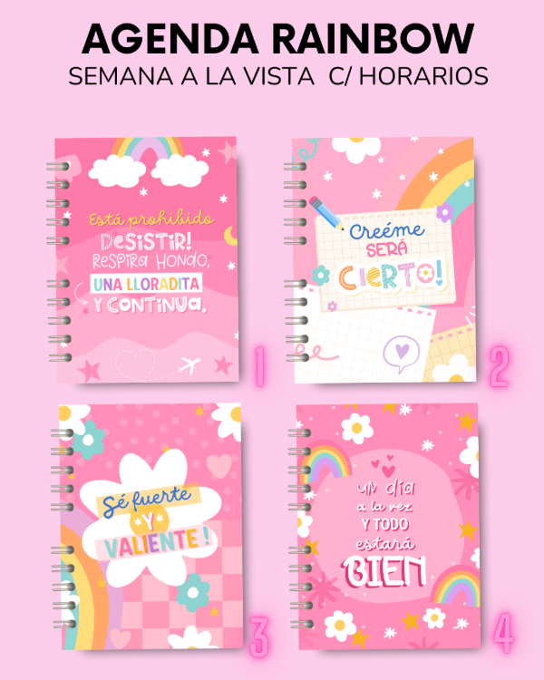 Producto - AGENDA RAINBOW - semana a la vista 2026