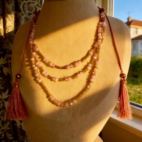 Producto - Choker Bali rosa - 0