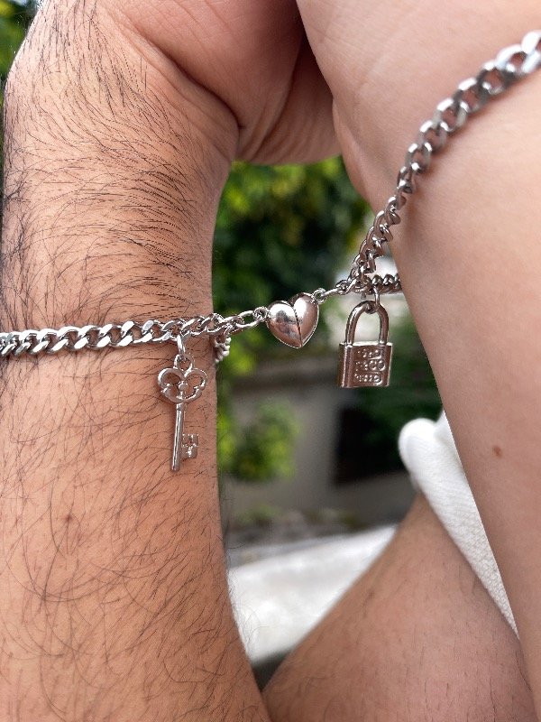 Producto - Pulseras: Llave y Candado Iman