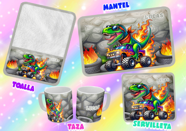 Producto - SET DE 4 ELEMENTOS DINO REX