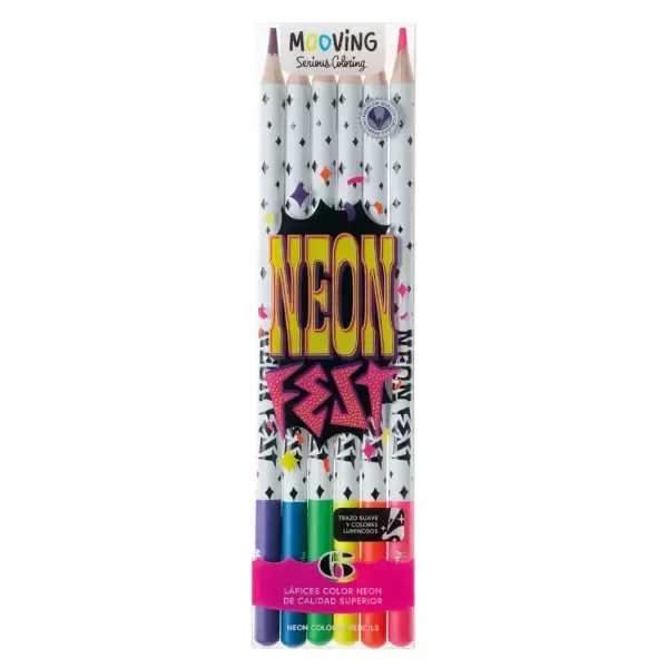 Producto - MOOVING LAPICES NEON X6