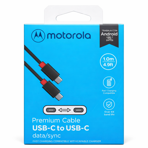 Producto - Cable Motorola Tipo C a Tipo C Calidad Original