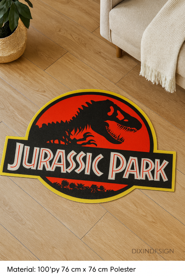 Producto - Alfombra Jurassic Park - Dinosaurio + Regalo
