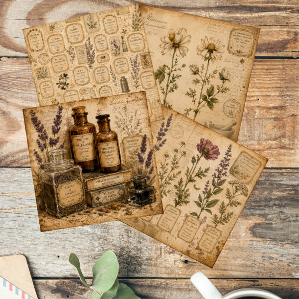 Producto - Archivo digital: Papeles Antique Apothecary - 2