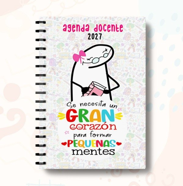 Producto - Agendas Docentes 2027 Flork Imprimir Dia Del Maestro #7 Editables Imprimibles