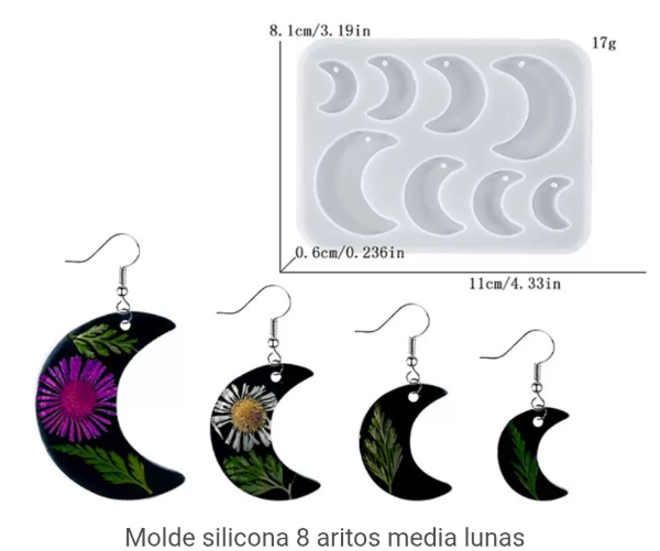 Producto - Molde  lunas varias medidas