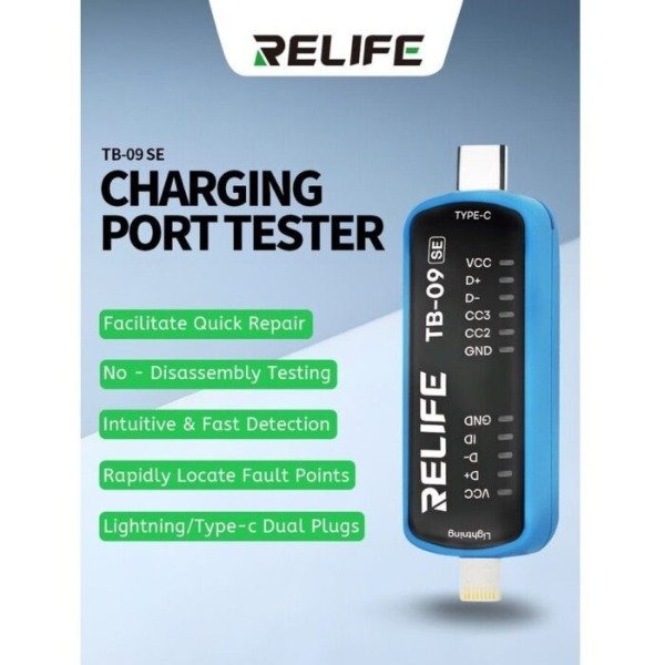 Producto - Relife TB-09 SE Tester puerto de carga
