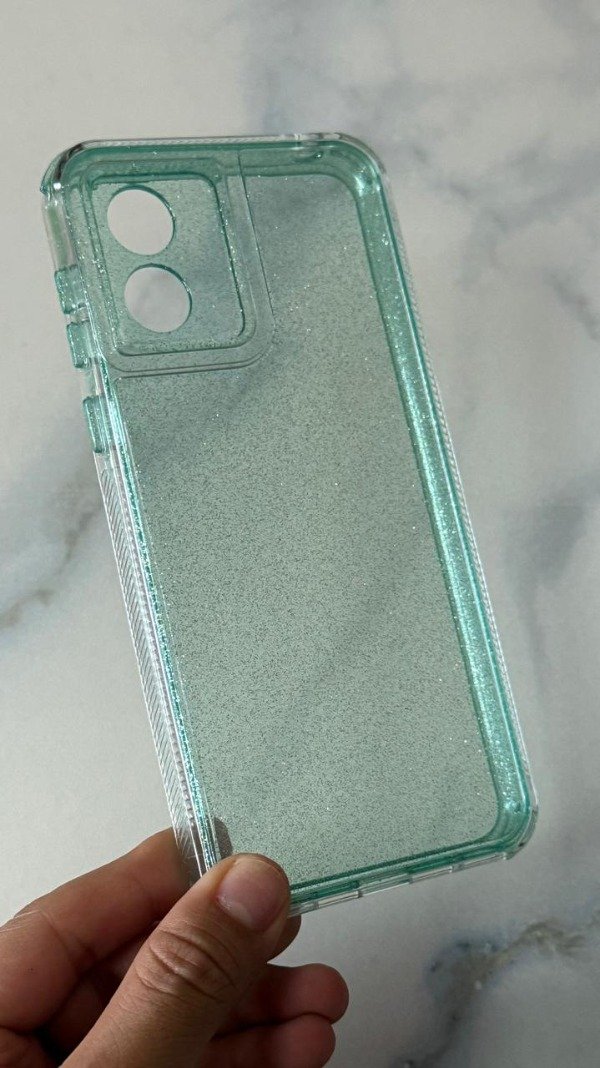 Producto - Funda glitter reforzada moto E13