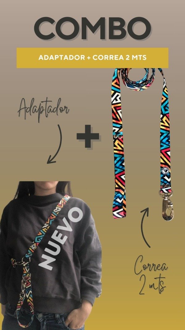 Producto - Adaptador + Correa Clásica 2 Mts