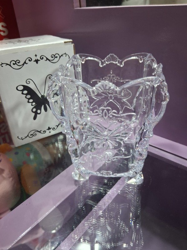 Producto - Porta pincel transparente  mariposa