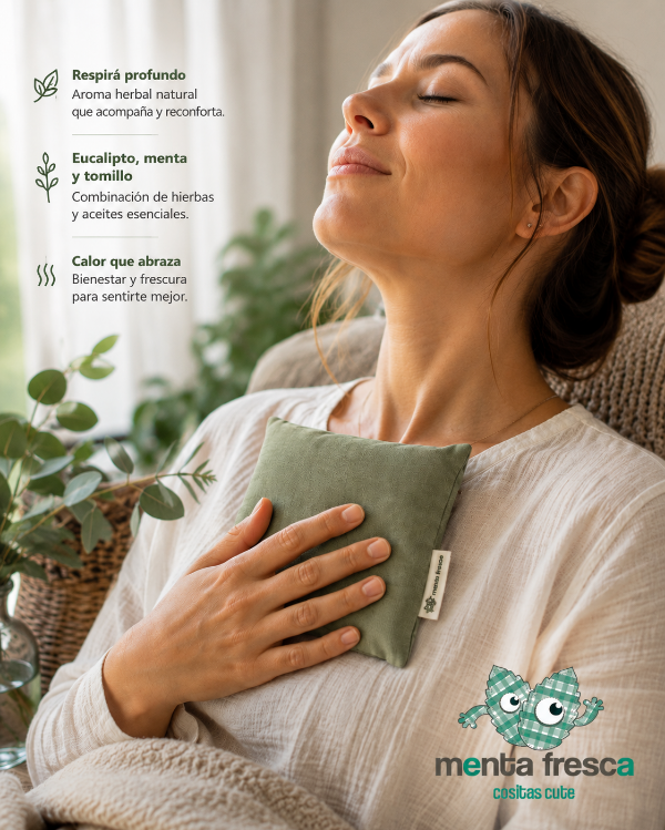 Producto - Almohadilla Térmica Respiratoria Eucalipto Microondas Spa - 2