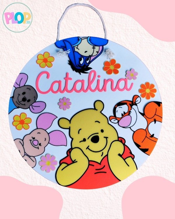 Producto - Cartel de nacimiento Winnie y sus amigos