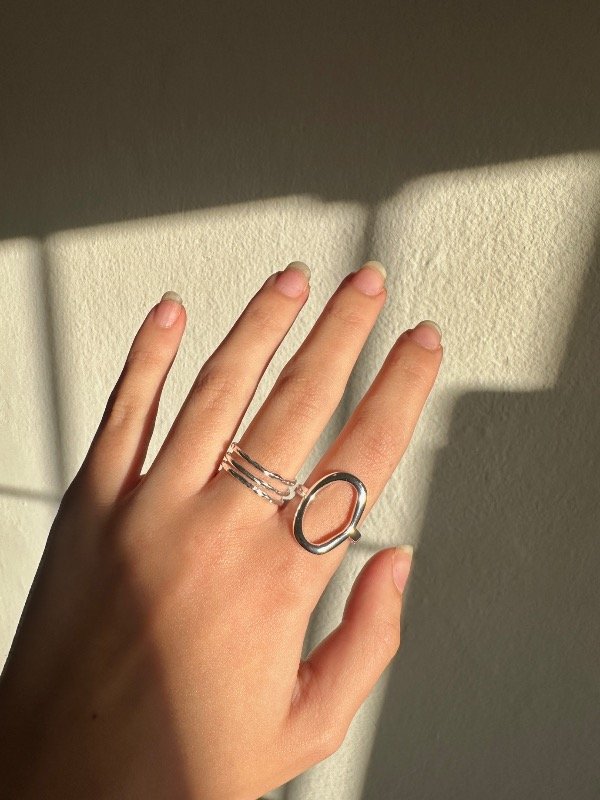 Producto - Anillos Nox Acero blanco - 0