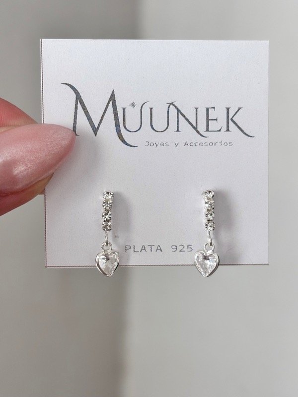 Producto - Aros cubic corazon