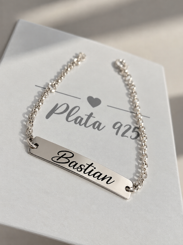 Producto - Pulsera identidad bebé plata 925 - 0