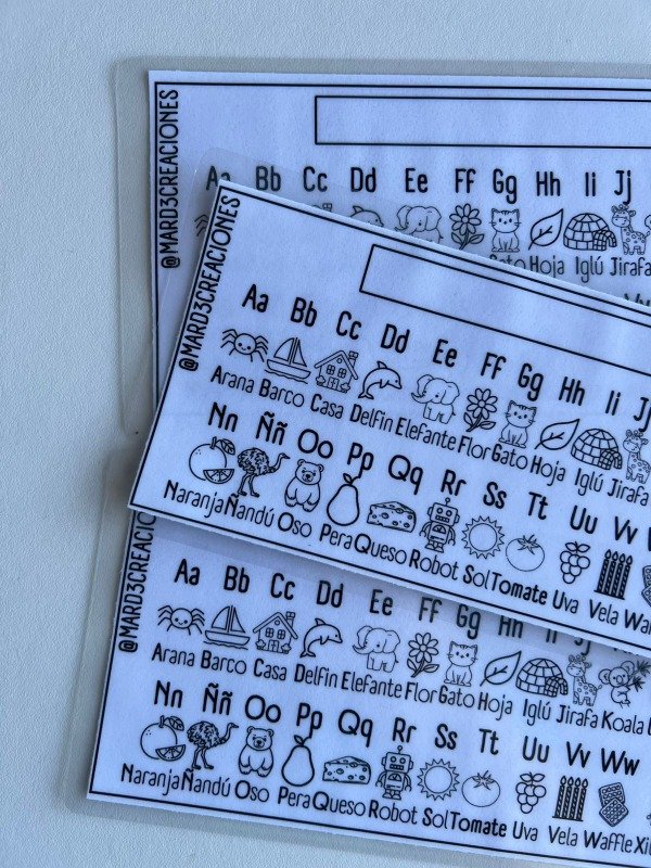 Producto - Abecedario Plastificado