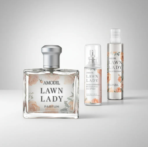 Producto - SET FEMENINO PERFUME "LAWN LADY" + DESODORANTE + DEOCOLONIA AMODIL
