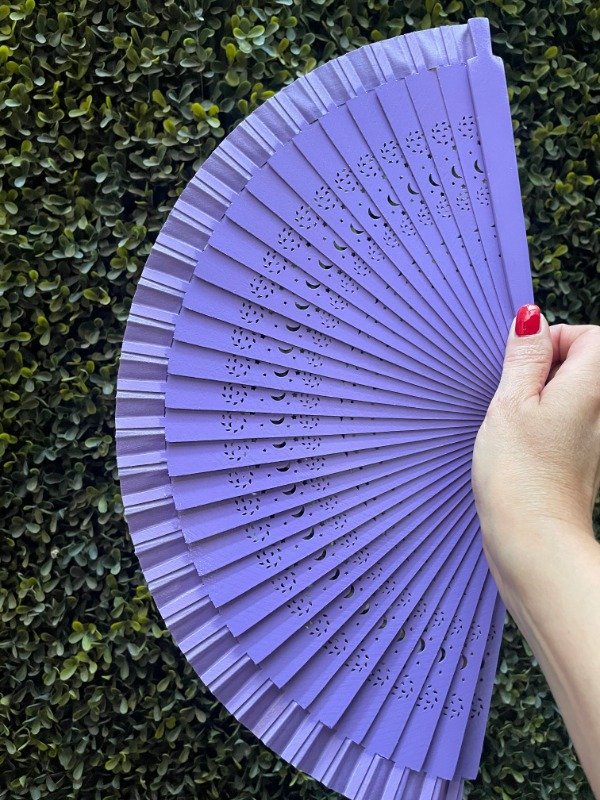 Producto - Abanico violeta importado 23cm