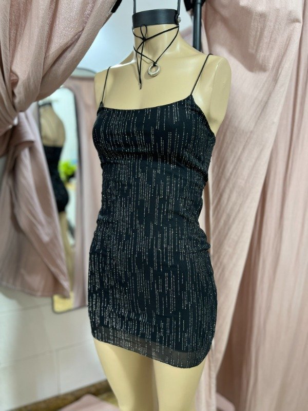 Producto - VEST TUL CON BRILLO CORTO