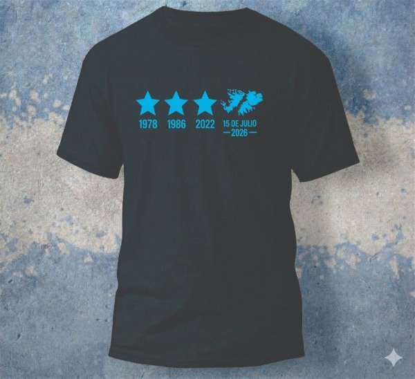 Producto - Plantilla Remeras Argentina Malvinas 2026 Mundial Vectores Sublimar DTF #R314