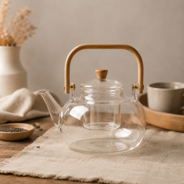 Producto - Tetera de Vidrio con Infusor 1000 ml Borosilicato