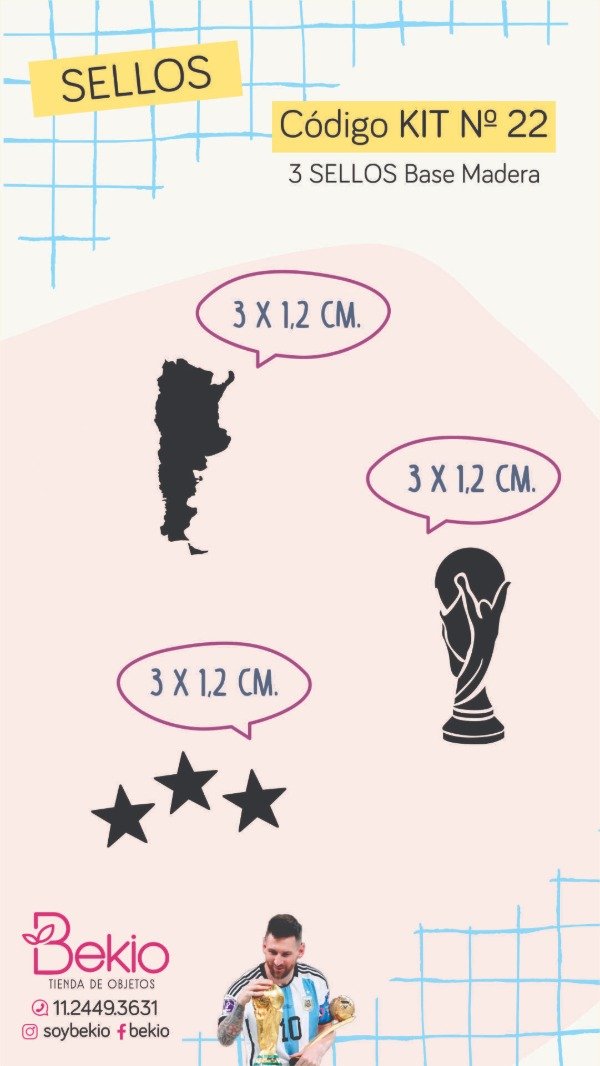 Producto - Kit 22 - Sellos Futbol
