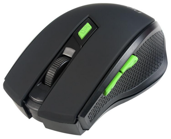 Producto - Mouse optico -wireless -2400dpi -6 botones -2.4ghz -black -Noganet Stormer