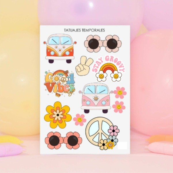 Producto - Tatuajes Temporales "Good Vibes"