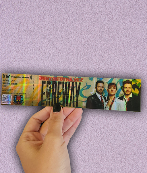Producto - ENTRADA HOLOGRÁFICA - ERREWAY JUNTOS OTRA VEZ 2025