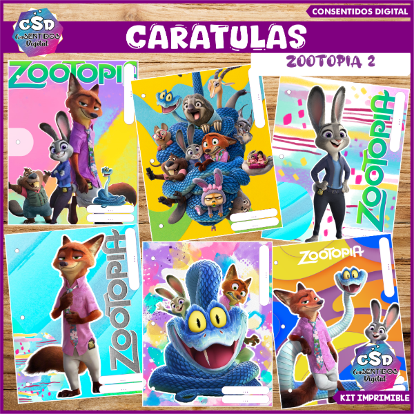 Producto - CARATULAS ZOOTOPIA
