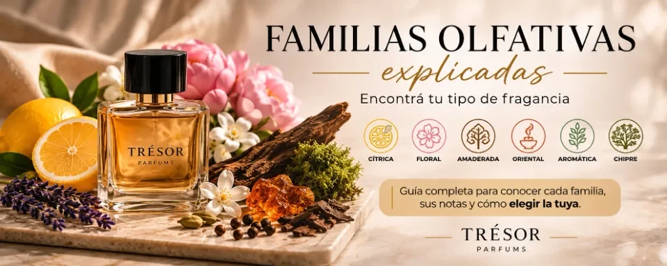Familias olfativas explicadas: encontrá tu tipo de fragancia — portada de TresorParfums