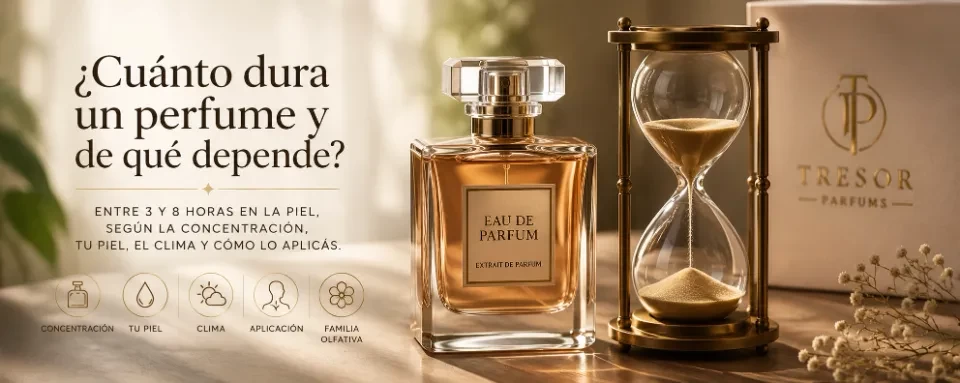 ¿Cuánto dura un perfume y de qué depende? — portada de TresorParfums